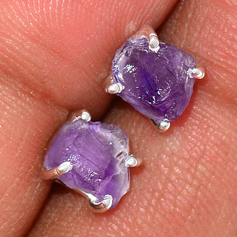 Claw - Amethyst Rough Studs - AMRS186