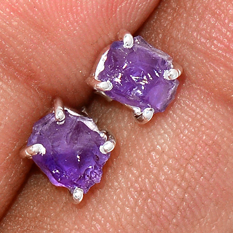 Claw - Amethyst Rough Studs - AMRS192