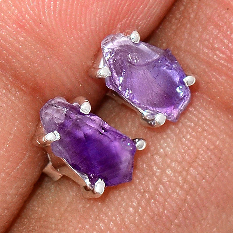 Claw - Amethyst Rough Studs - AMRS193