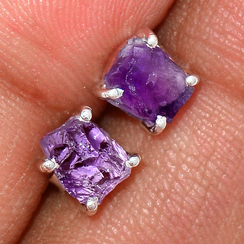 Claw - Amethyst Rough Studs - AMRS199