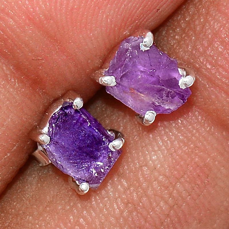 Claw - Amethyst Rough Studs - AMRS210