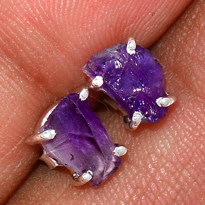 Claw - Amethyst Rough Studs - AMRS213