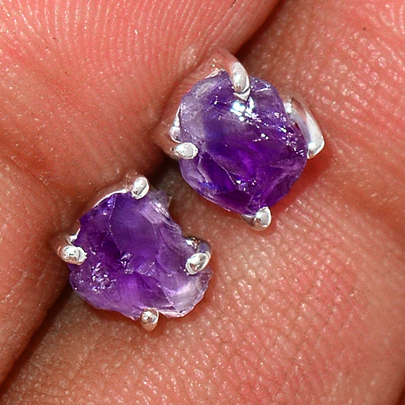 Claw - Amethyst Rough Studs - AMRS218