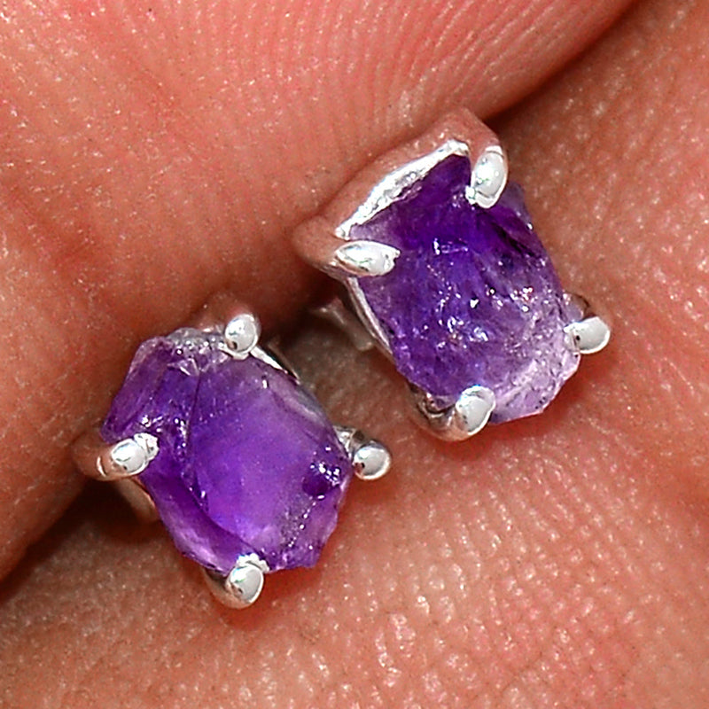 Claw - Amethyst Rough Studs - AMRS223
