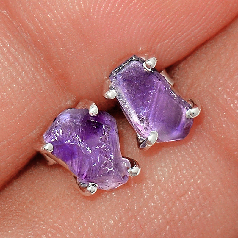 Claw - Amethyst Rough Studs - AMRS232