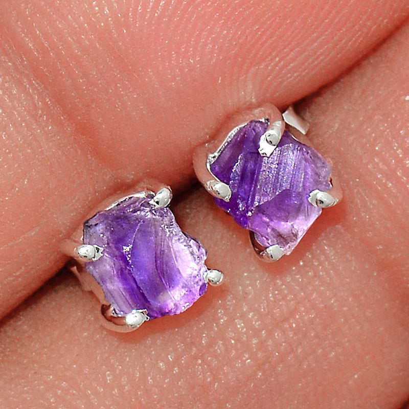 Claw - Amethyst Rough Studs - AMRS233