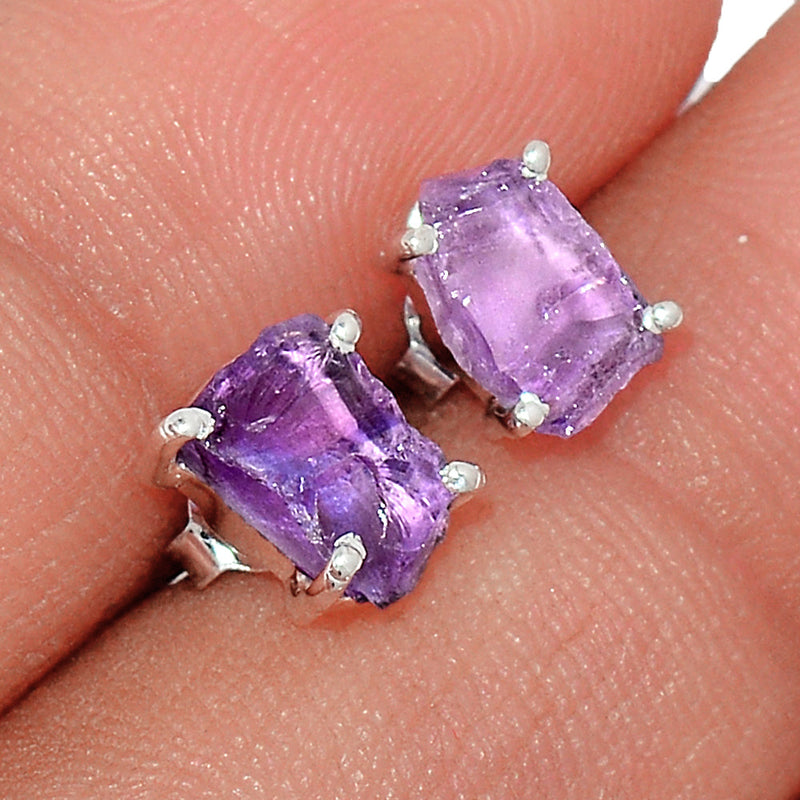 Claw - Amethyst Rough Studs - AMRS234