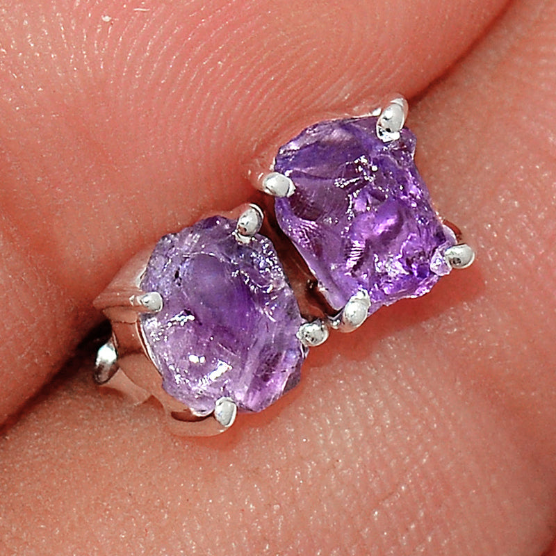 Claw - Amethyst Rough Studs - AMRS236