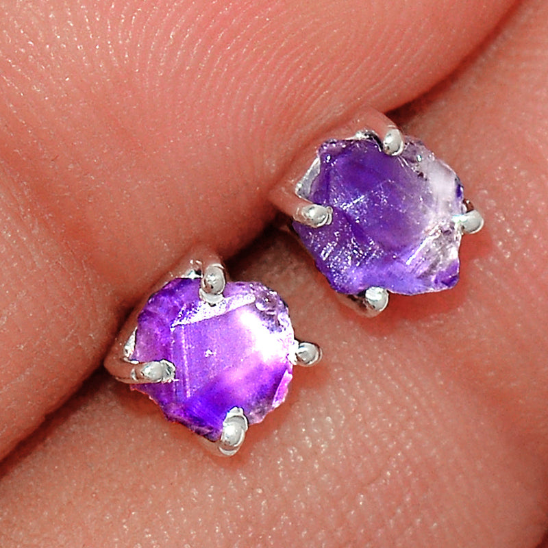 Claw - Amethyst Rough Studs - AMRS238