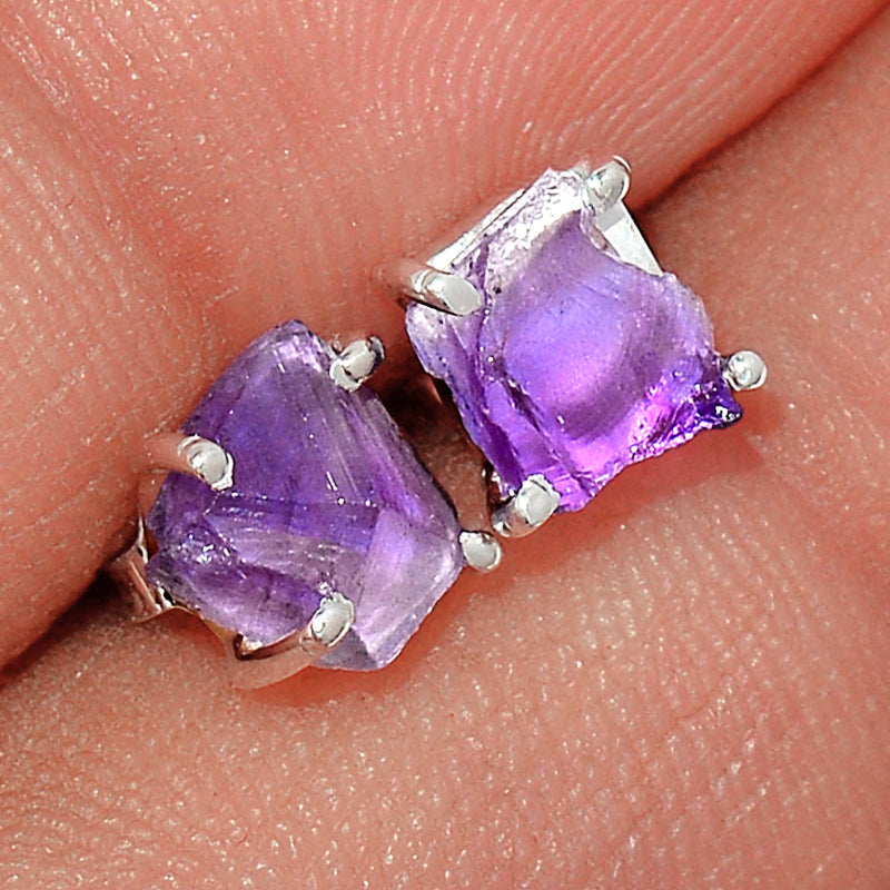 Claw - Amethyst Rough Studs - AMRS240