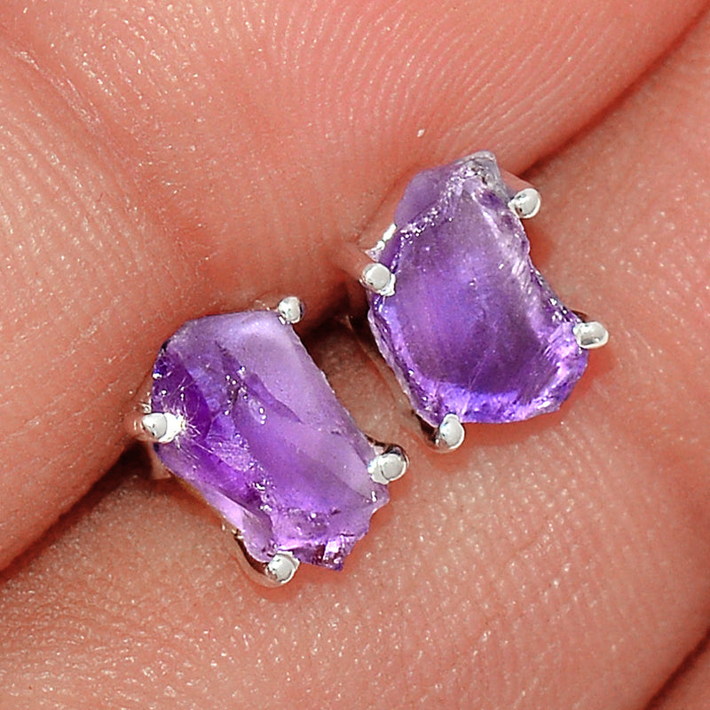 Claw - Amethyst Rough Studs - AMRS243