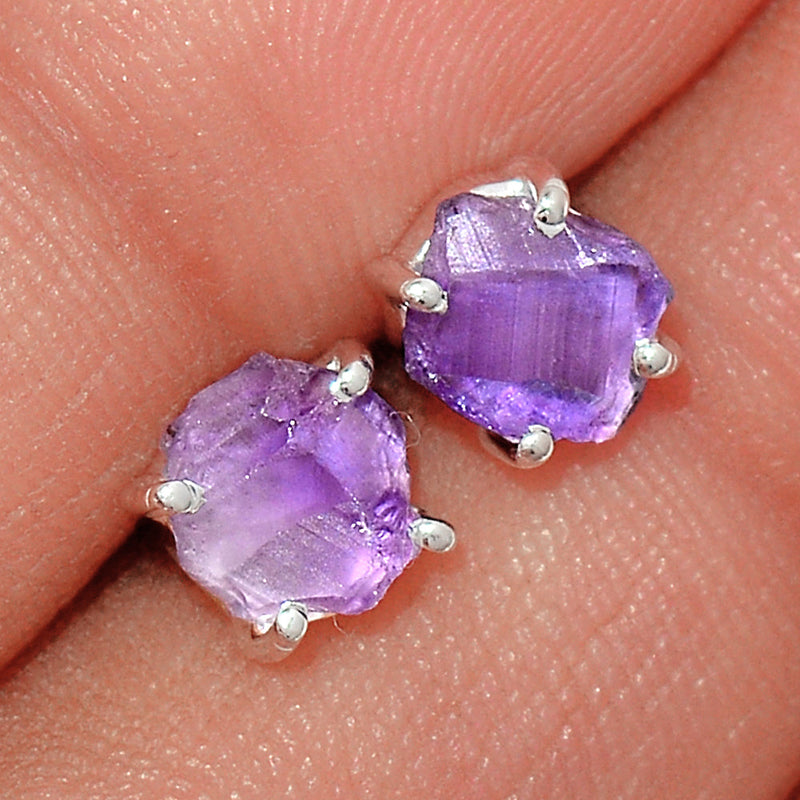 Claw - Amethyst Rough Studs - AMRS246