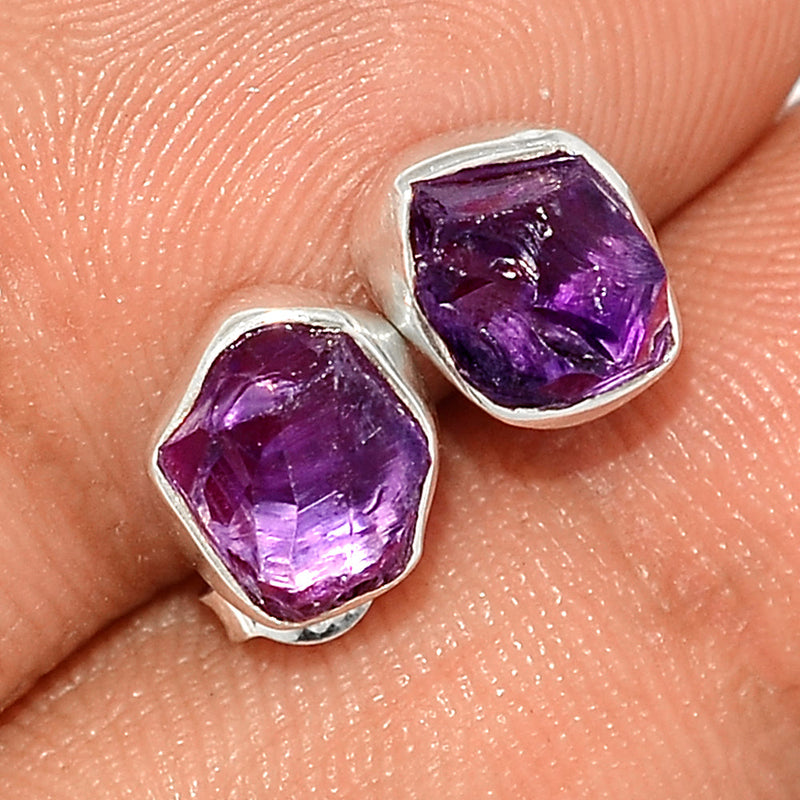 Amethyst Rough Studs - AMRS270