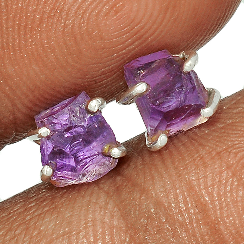 Claw - Amethyst Rough Studs - AMRS333