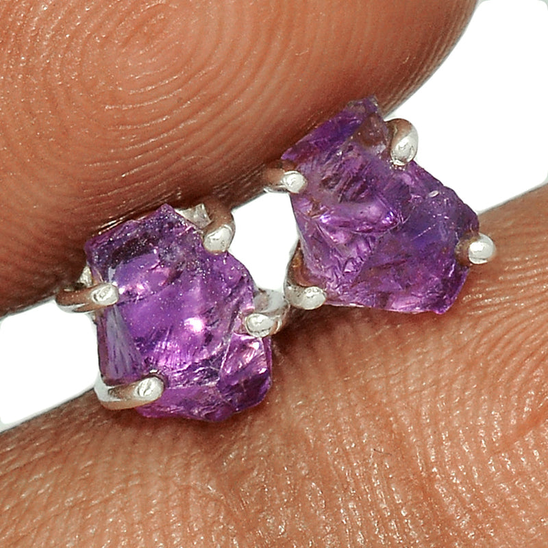 Claw - Amethyst Rough Studs - AMRS334