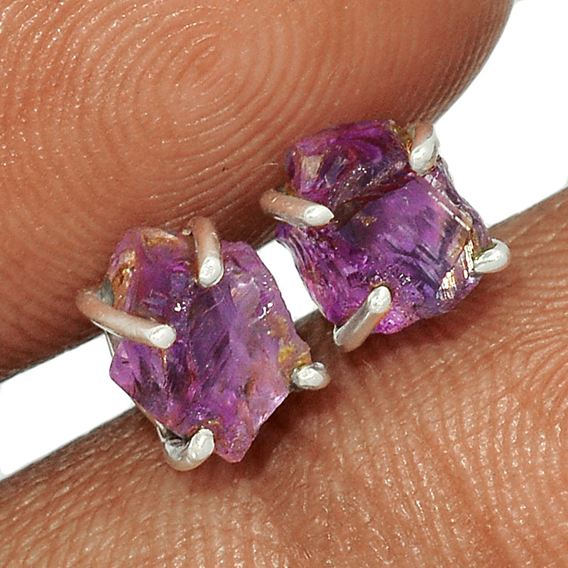 Claw - Amethyst Rough Studs - AMRS335