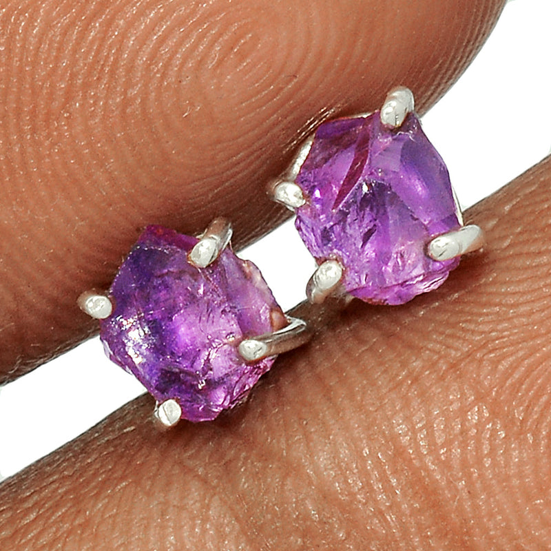 Claw - Amethyst Rough Studs - AMRS339