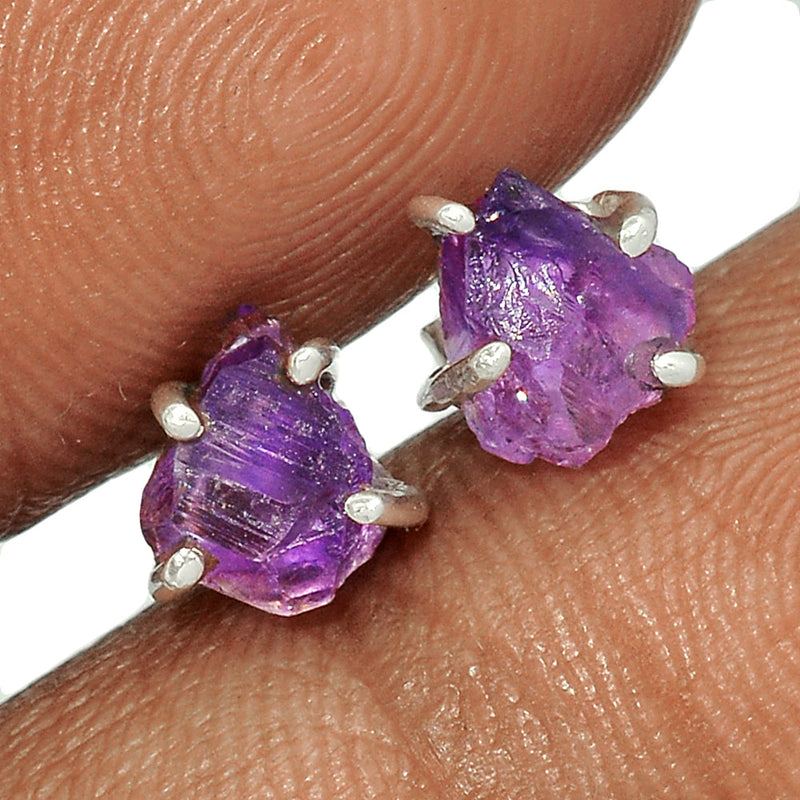 Claw - Amethyst Rough Studs - AMRS343