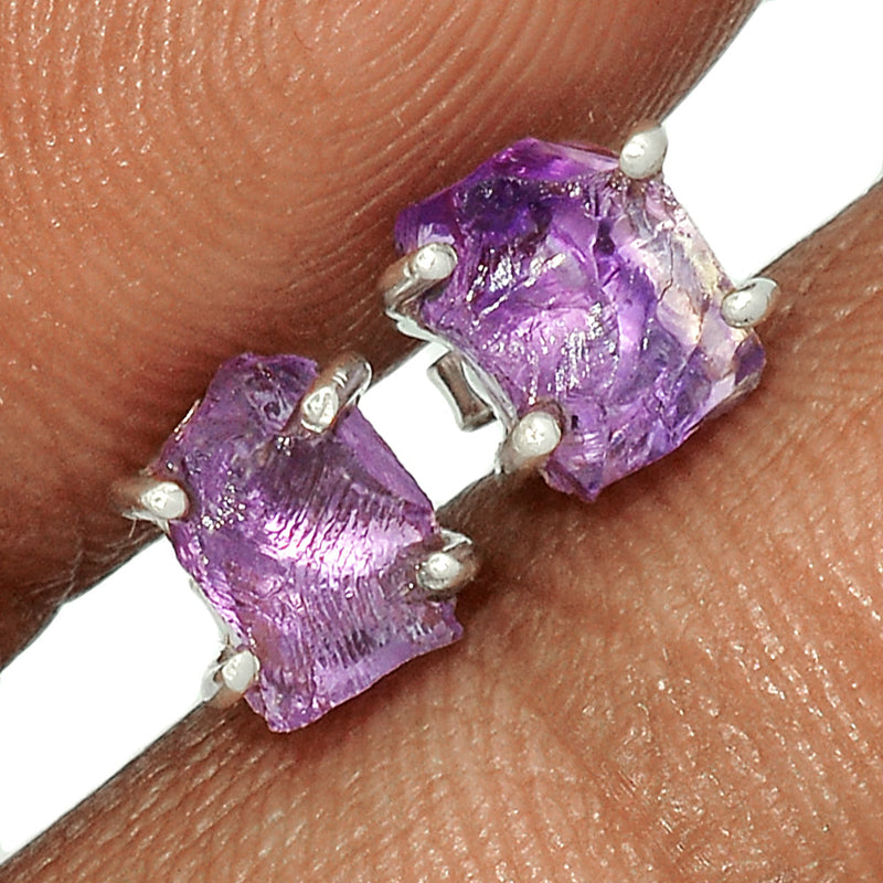 Claw - Amethyst Rough Studs - AMRS346