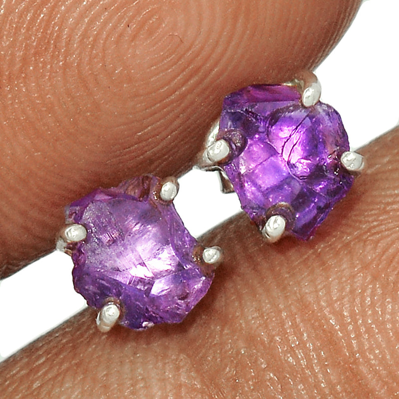 Claw - Amethyst Rough Studs - AMRS354