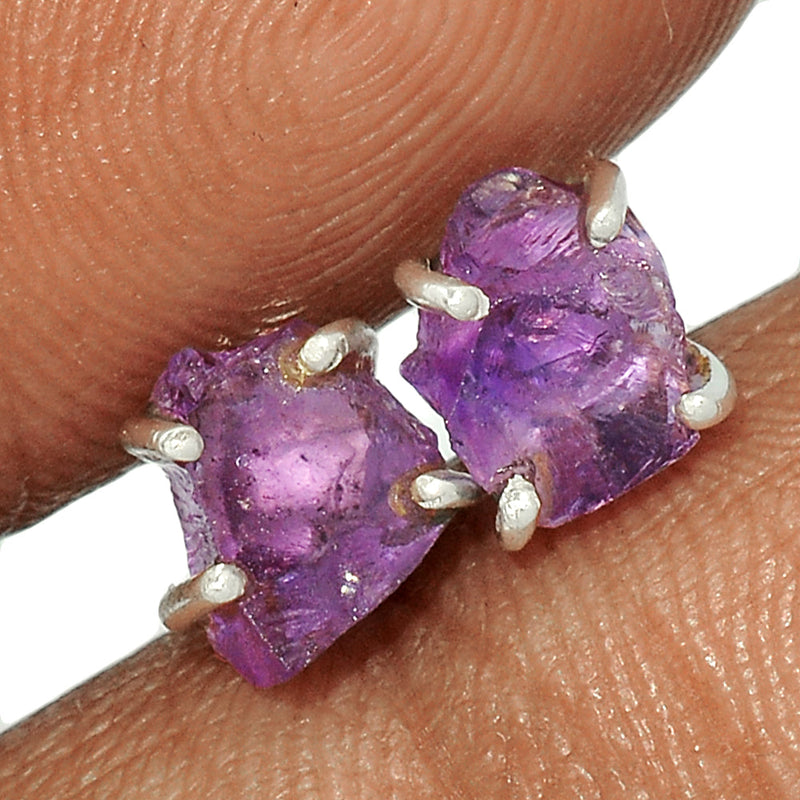 Claw - Amethyst Rough Studs - AMRS357