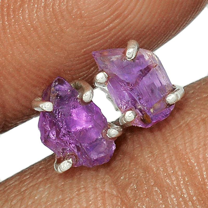 Claw - Amethyst Rough Studs - AMRS369