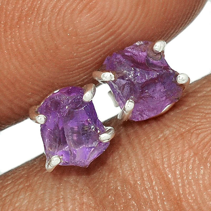 Claw - Amethyst Rough Studs - AMRS370