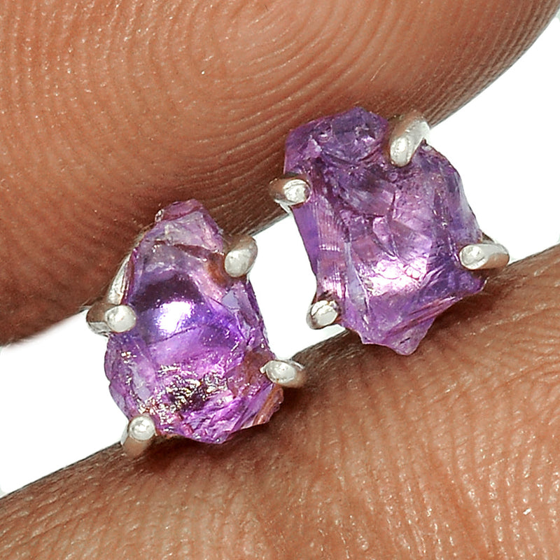 Claw - Amethyst Rough Studs - AMRS371