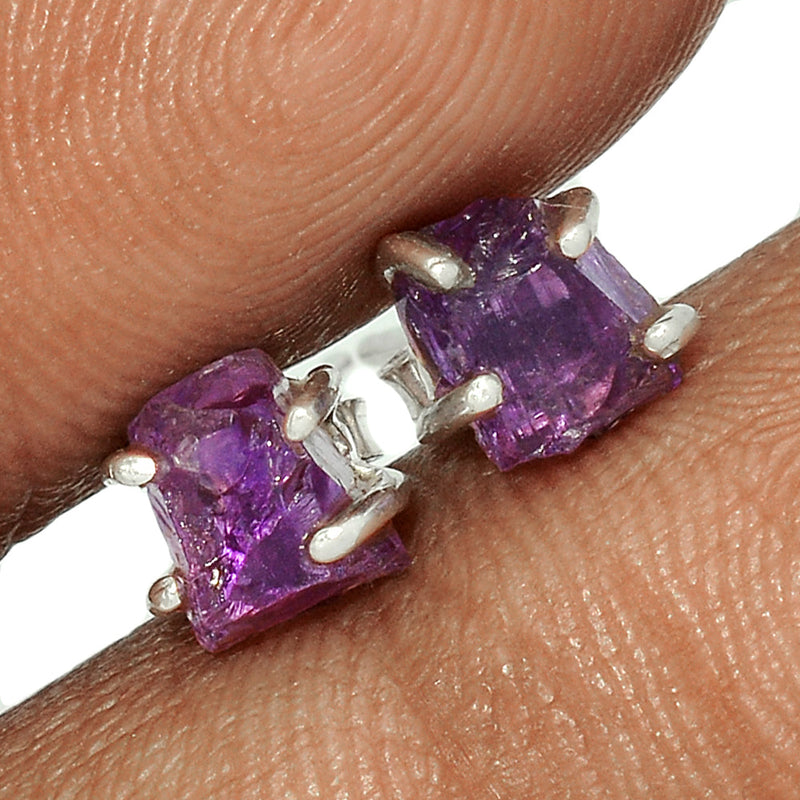 Claw - Amethyst Rough Studs - AMRS372