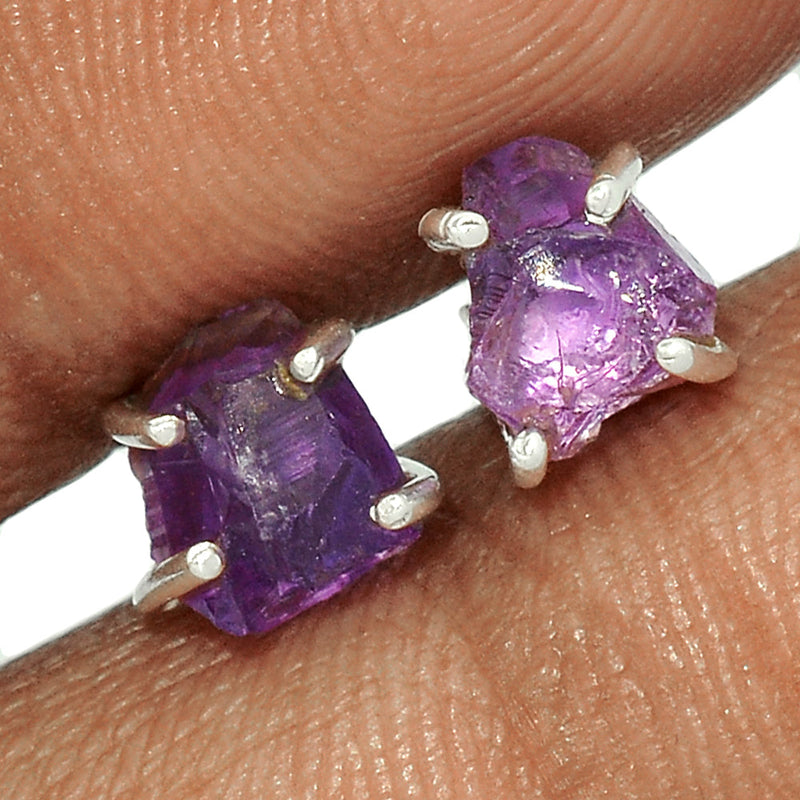 Claw - Amethyst Rough Studs - AMRS373