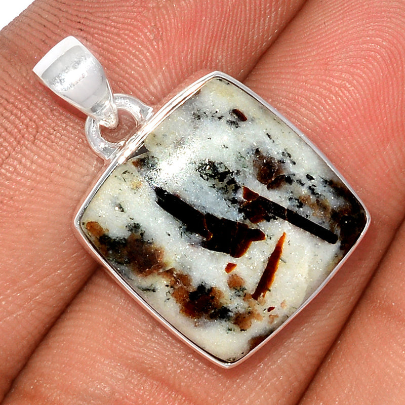 1.1" Astrophyllite Cabochon Pendants - APCP385