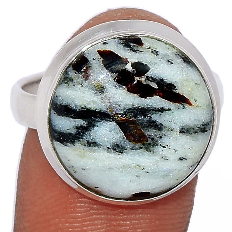 Astrophyllite Cabochon Ring - APCR162