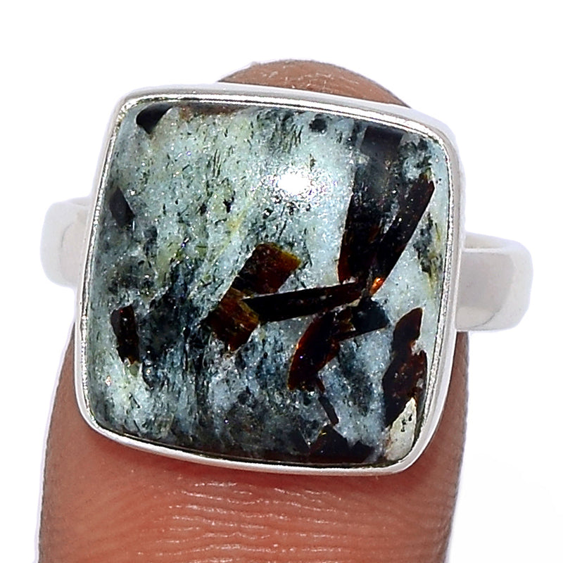 Astrophyllite Cabochon Ring - APCR164