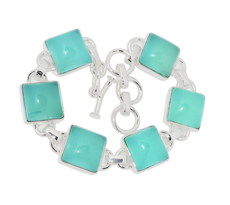 8.2" Aqua Chalcedony Bracelets - AQCB49