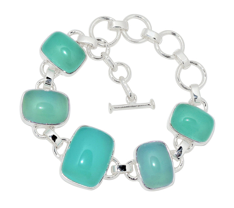 8.3" Aqua Chalcedony Bracelets - AQCB52