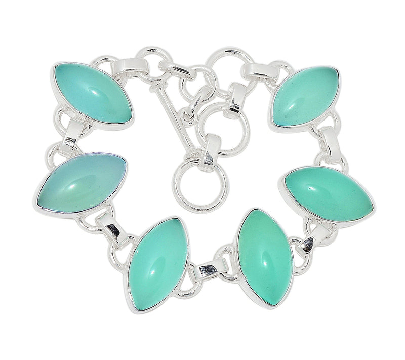 8.2" Aqua Chalcedony Bracelets - AQCB53