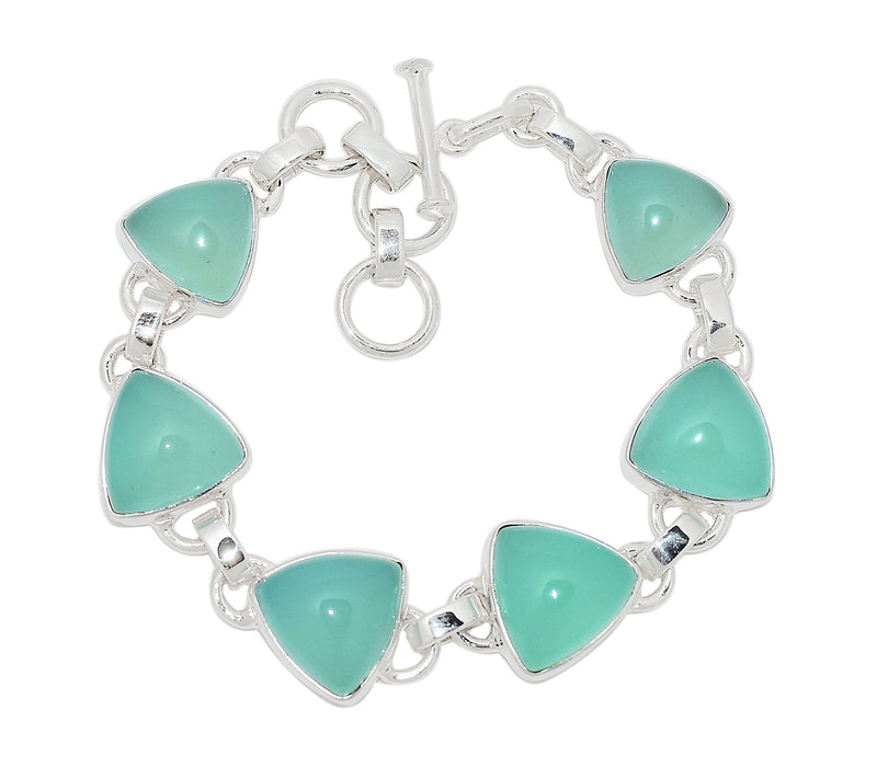 8.1" Aqua Chalcedony Bracelets - AQCB57