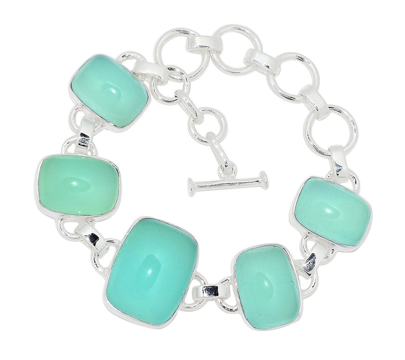 8.1" Aqua Chalcedony Bracelets - AQCB59