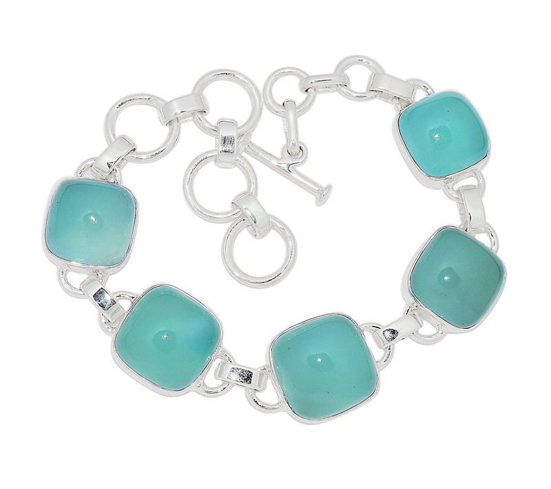 8.3" Aqua Chalcedony Bracelets - AQCB61