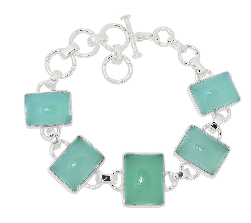 8.3" Aqua Chalcedony Bracelets - AQCB66