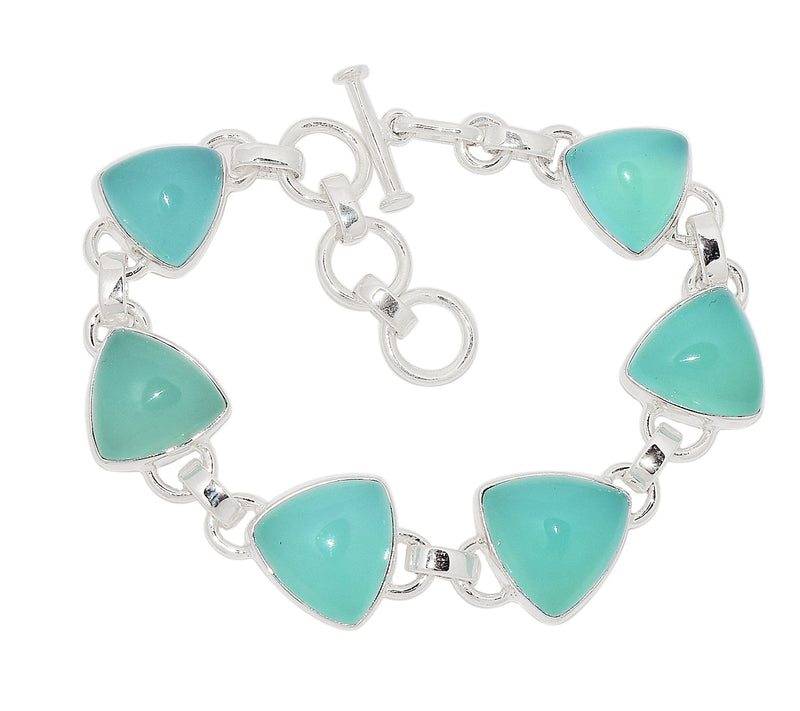 8.2" Aqua Chalcedony Bracelets - AQCB67