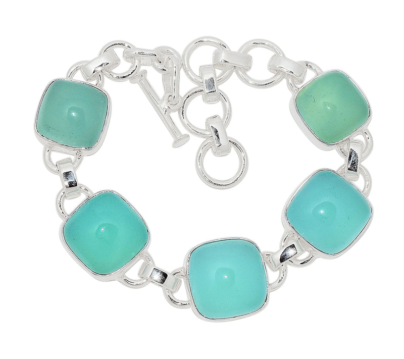 8.3" Aqua Chalcedony Bracelets - AQCB68