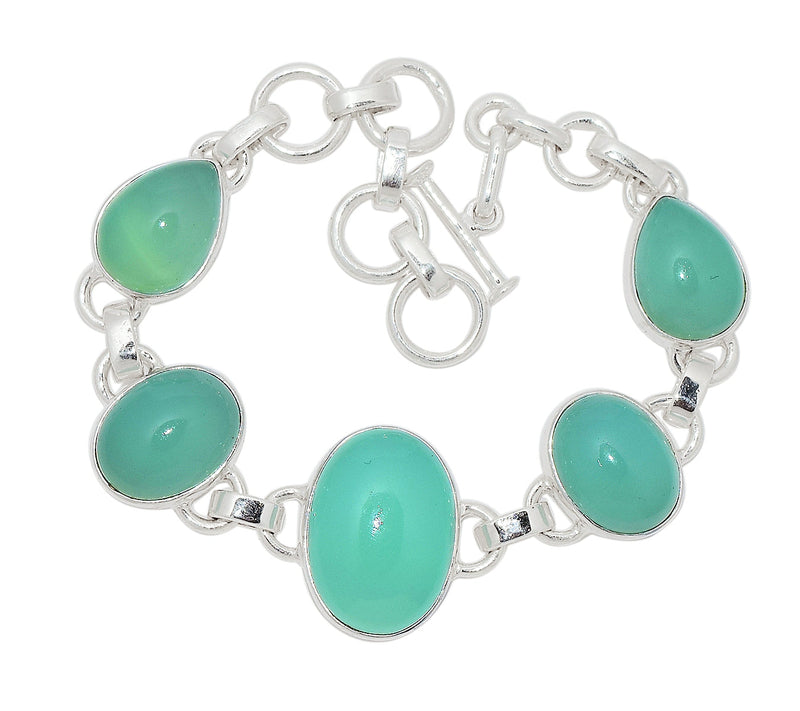 8.3" Aqua Chalcedony Bracelets - AQCB71