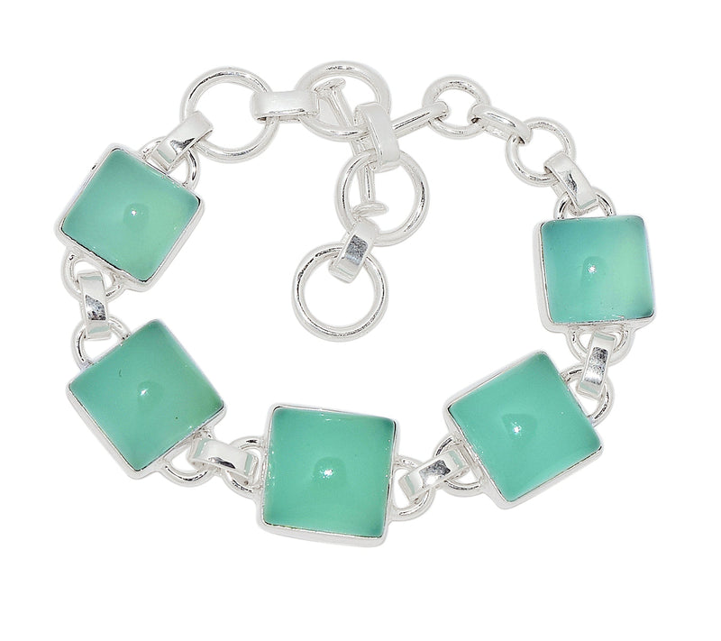 8.3" Aqua Chalcedony Bracelets - AQCB72