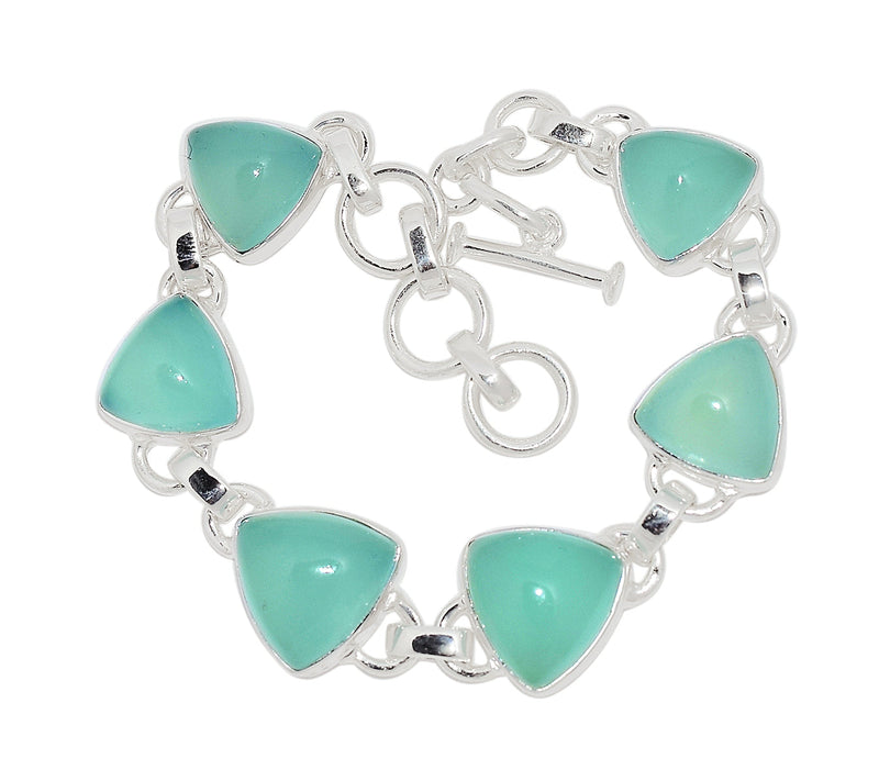 8.6" Aqua Chalcedony Bracelets - AQCB73