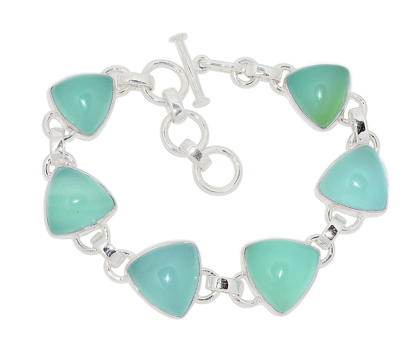 8.3" Aqua Chalcedony Bracelets - AQCB75