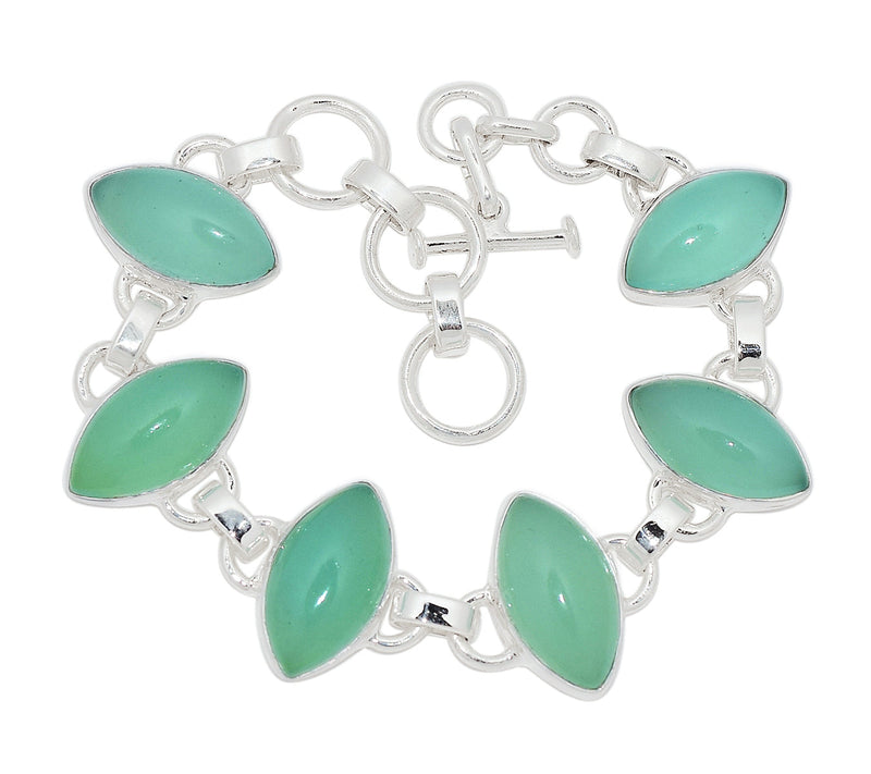 8.2" Aqua Chalcedony Bracelets - AQCB82