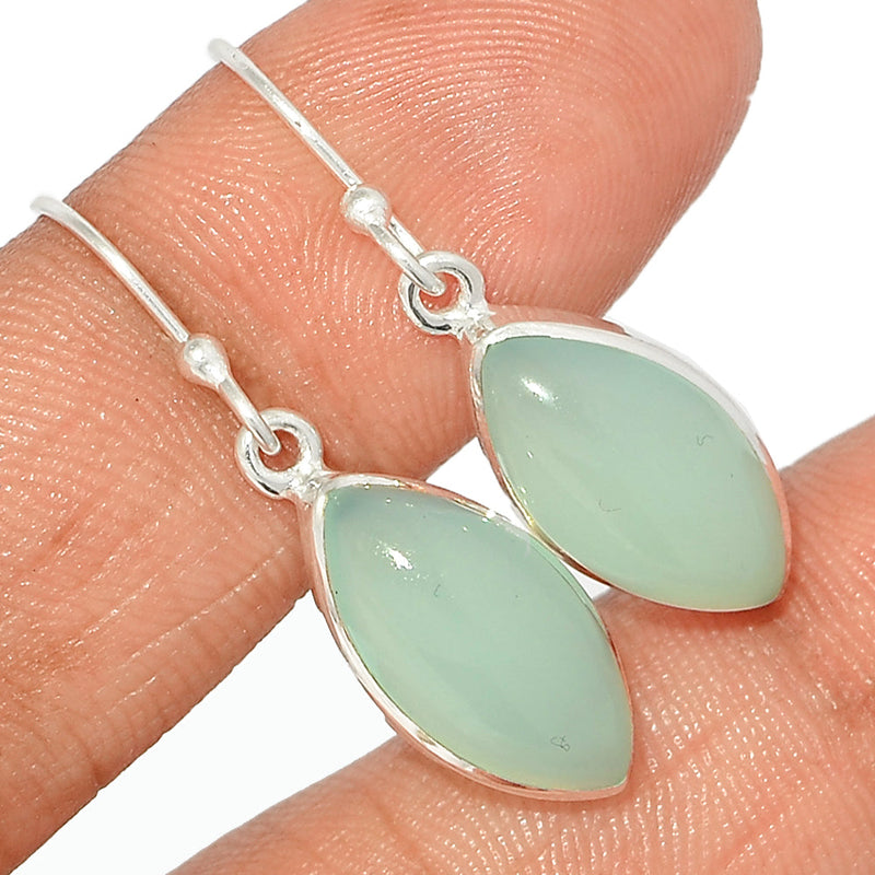 1.3" Aqua Chalcedony Earrings - AQCE87