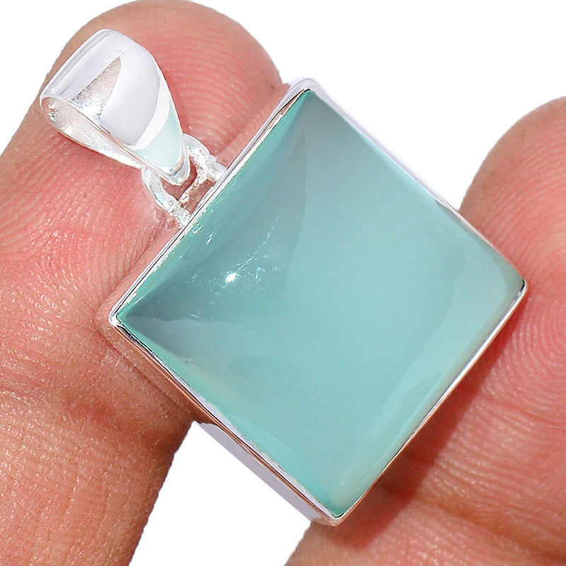 1.1" Aqua Chalcedony Pendants - AQCP1018