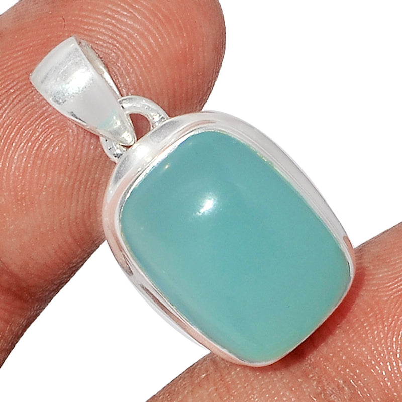 1.1" Aqua Chalcedony Pendants - AQCP872